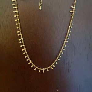 Gold plated choker style necklace